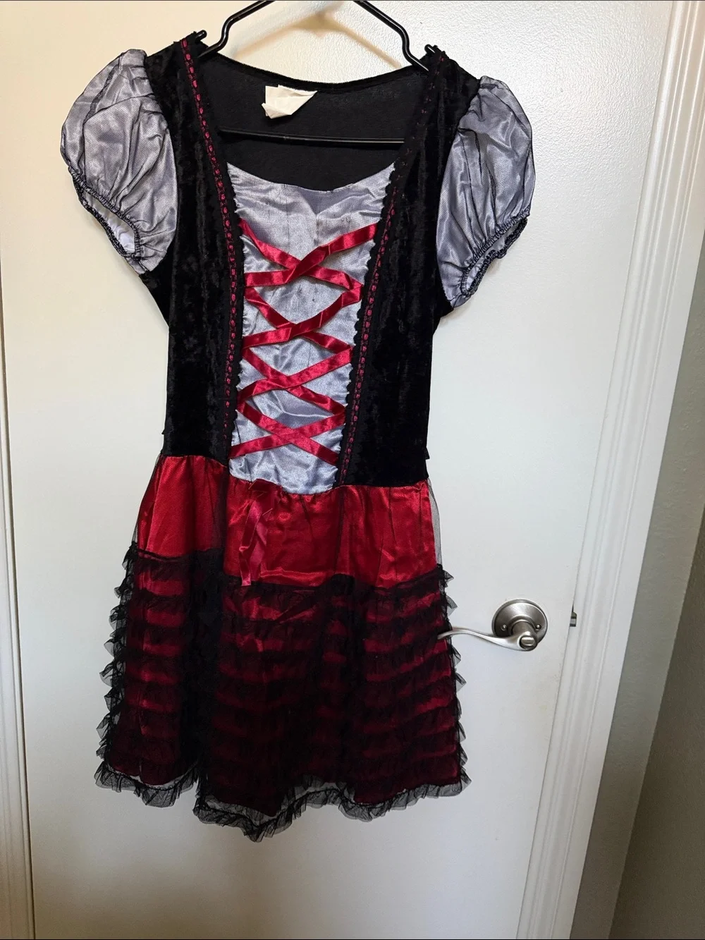 Spirit Dark Red and Black Hooded Riding Costume